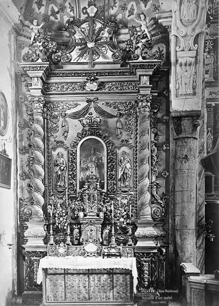 autel, retable, devant d'autel de la Vierge-du-Rosaire, vue générale - © Ministère de la Culture (France), Médiathèque du patrimoine et de la photographie (objets mobiliers), tous droits réservés