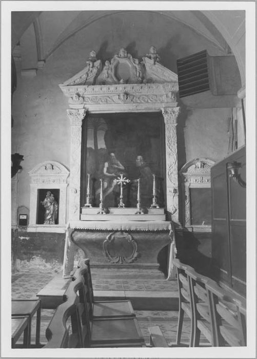 retable et autel de la chapelle Saint-Antoine, vue générale - © Ministère de la Culture (France), Médiathèque du patrimoine et de la photographie, diffusion RMN-GP