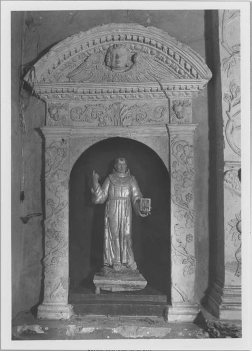 niche et statuette : saint Bernardin de Sienne, vue générale - © Ministère de la Culture (France), Médiathèque du patrimoine et de la photographie, diffusion RMN-GP