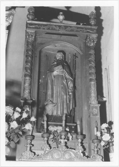 statue (petite nature) : saint Antoine abbé, vue générale