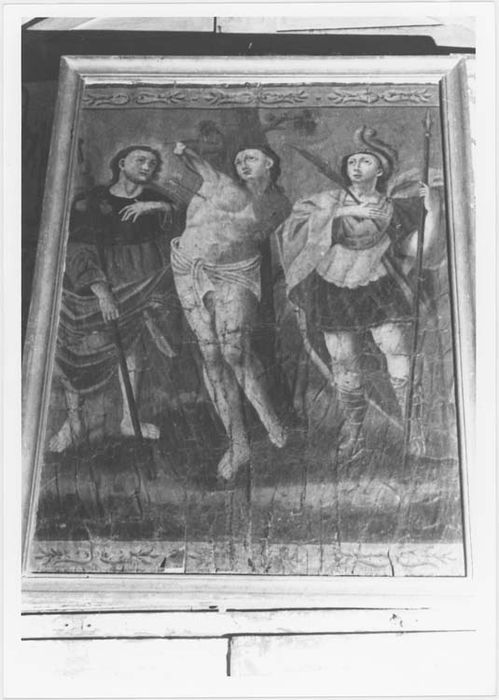 tableau : saint Sébastien entouré de saint Roch et de saint Pancrace, vue générale - © Ministère de la Culture (France), Médiathèque du patrimoine et de la photographie, diffusion RMN-GP