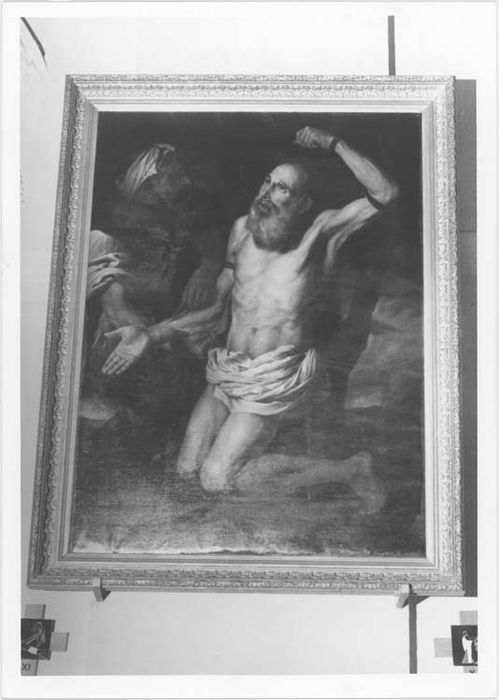 tableau et son cadre : le Martyre de saint Barthélemy, vue générale
