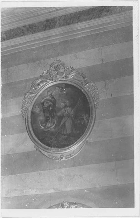 tableau et son cadre : Saint Isidore de Madrid aux pieds de la Vierge, vue générale - © Ministère de la Culture (France), Médiathèque du patrimoine et de la photographie, diffusion RMN-GP