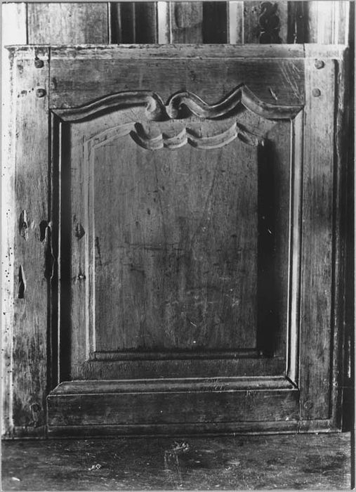 porte du placard de la sacristie, vue partielle - © Ministère de la Culture (France), Médiathèque du patrimoine et de la photographie, diffusion RMN-GP