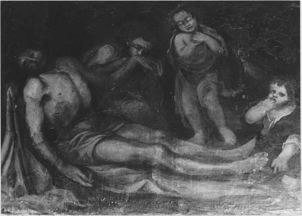 tableau : le Christ mort pleuré par les anges, vue générale - © Ministère de la Culture (France), Médiathèque du patrimoine et de la photographie, diffusion RMN-GP