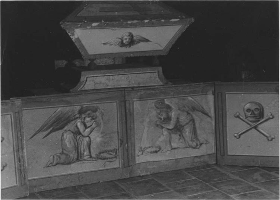 catafalque pour l'office des morts, sarcophages et douze tableaux en soubassement, vue générale - © Ministère de la Culture (France), Médiathèque du patrimoine et de la photographie, diffusion RMN-GP