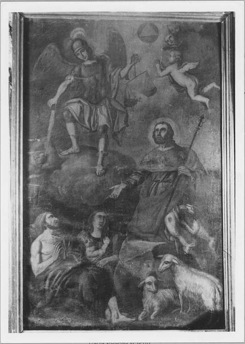 tableau ex-voto : saint Roch, saint Michel et les bergers de Tende, vue générale - © Ministère de la Culture (France), Médiathèque du patrimoine et de la photographie, diffusion RMN-GP