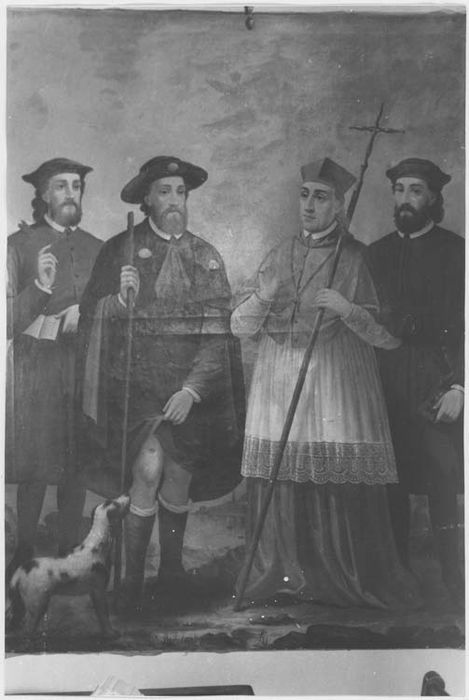 tableau : saint Roch, saint Charles Borromée et deux saints protecteurs, vue générale - © Ministère de la Culture (France), Médiathèque du patrimoine et de la photographie, diffusion RMN-GP