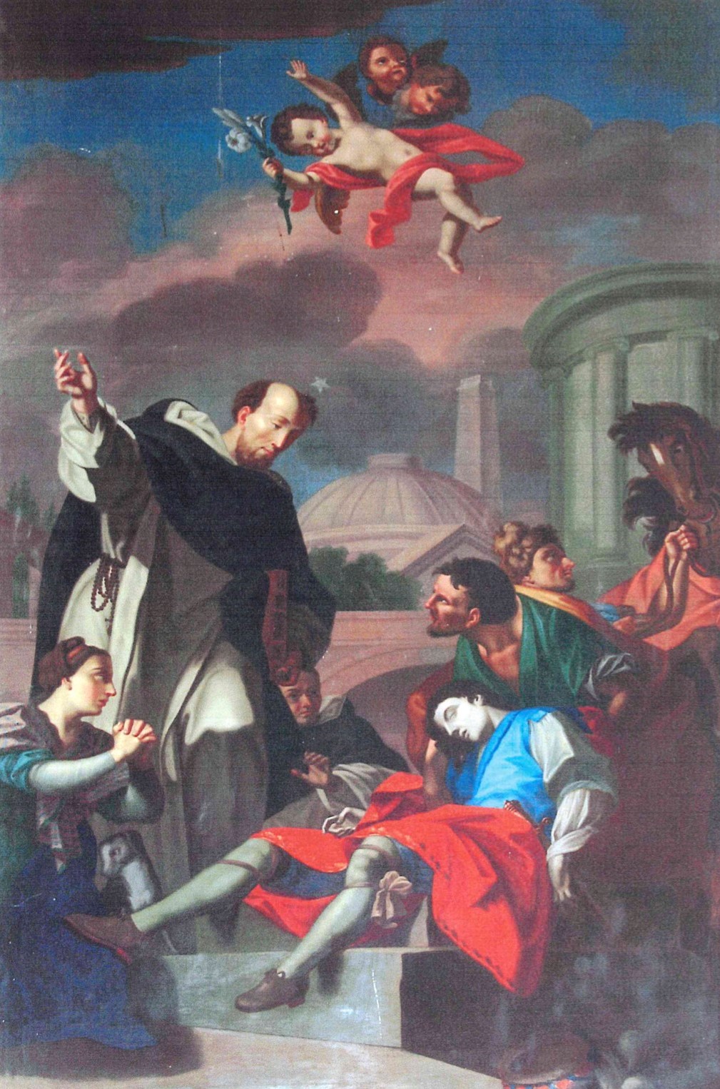 tableau : saint Dominique ressuscitant Napoléon Orsini