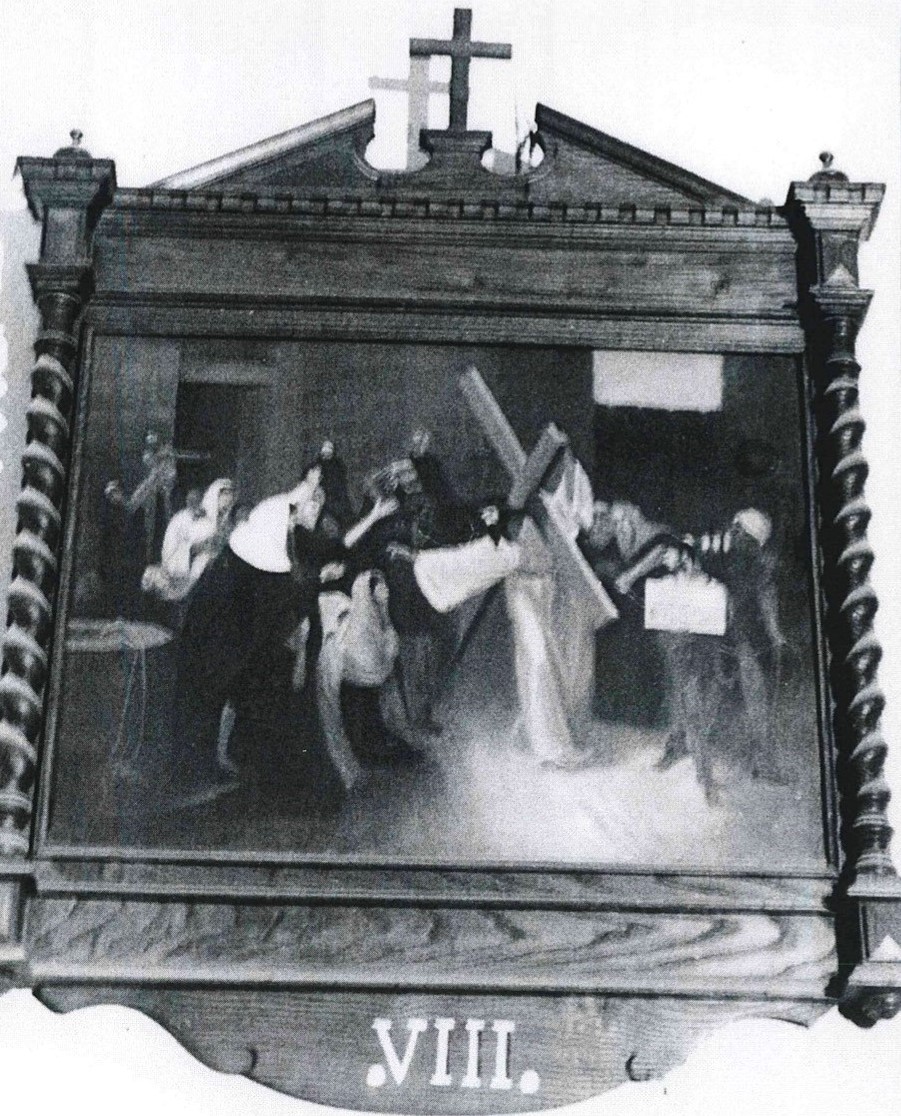 chemin de croix, station VIII : Jésus console les filles de Jérusalem