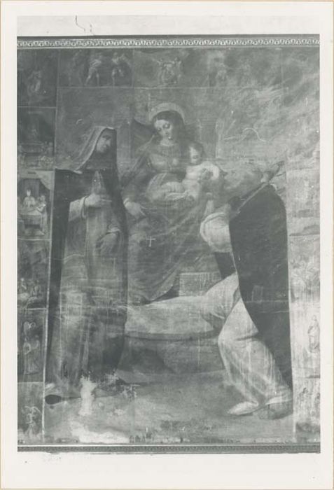 autel retable du Rosaire, tableau : l'Institution et mystères du rosaire - © Ministère de la Culture (France), Médiathèque du patrimoine et de la photographie, diffusion GrandPalaisRmn Photo