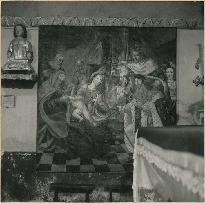 tableau : Saint Louis présentant Louis XIII à la Vierge à l'Enfant - © Ministère de la Culture (France), Médiathèque du patrimoine et de la photographie, diffusion GrandPalaisRmn Photo