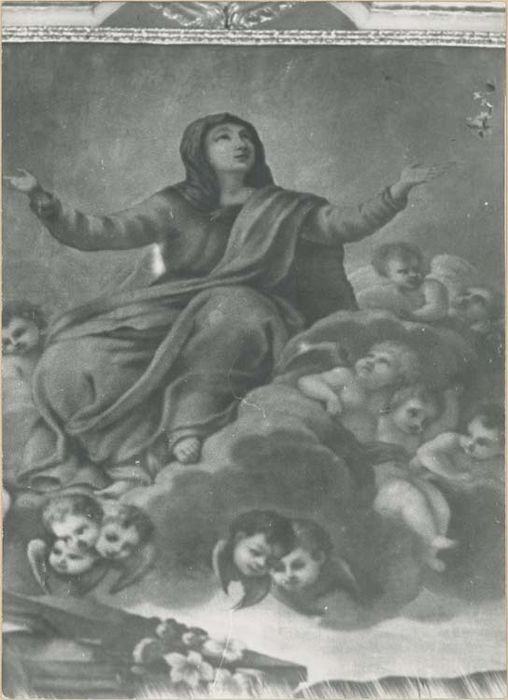 retable du maître-autel, tabernacle, exposition, gradins d'autel, 6 chandeliers et croix d'autel, 3 tableaux : l'Assomption, Saint Joseph, Sainte Lucie, 2 cadres - © Ministère de la Culture (France), Médiathèque du patrimoine et de la photographie, diffusion GrandPalaisRmn Photo
