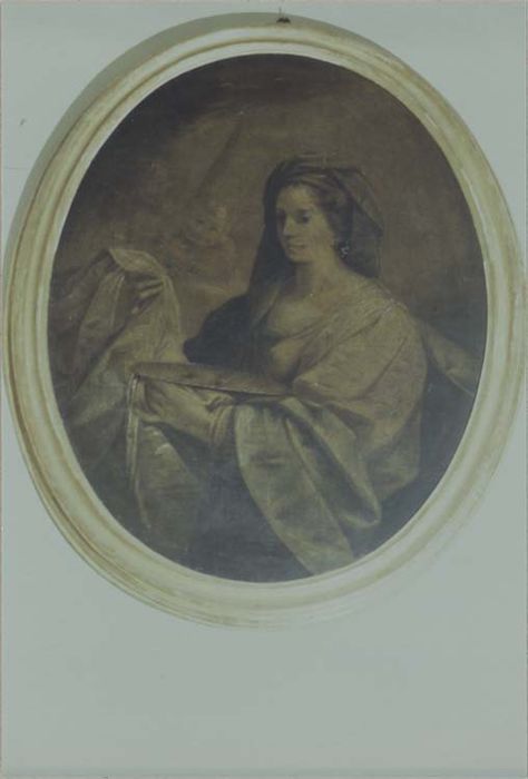 médaillons et leur cadre : sainte Lucie et sainte Ursule