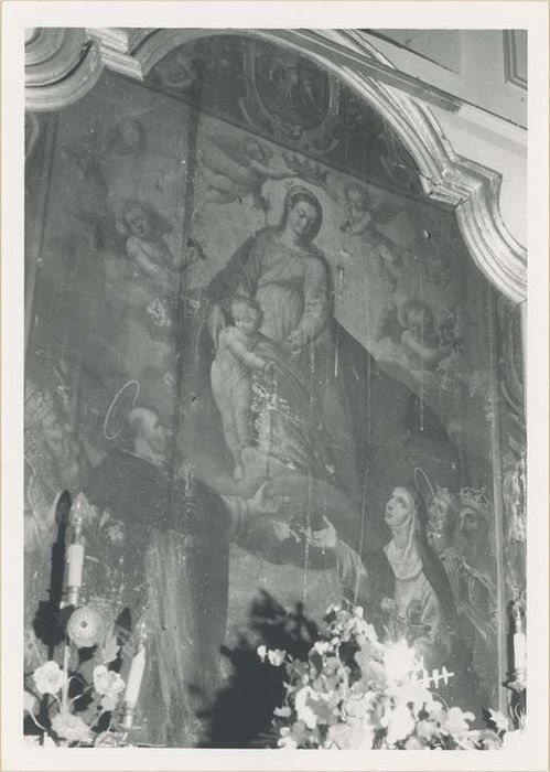 tableau, cadre : l'Institution du rosaire et les mystères du rosaire - © Ministère de la Culture (France), Médiathèque du patrimoine et de la photographie, diffusion GrandPalaisRmn Photo