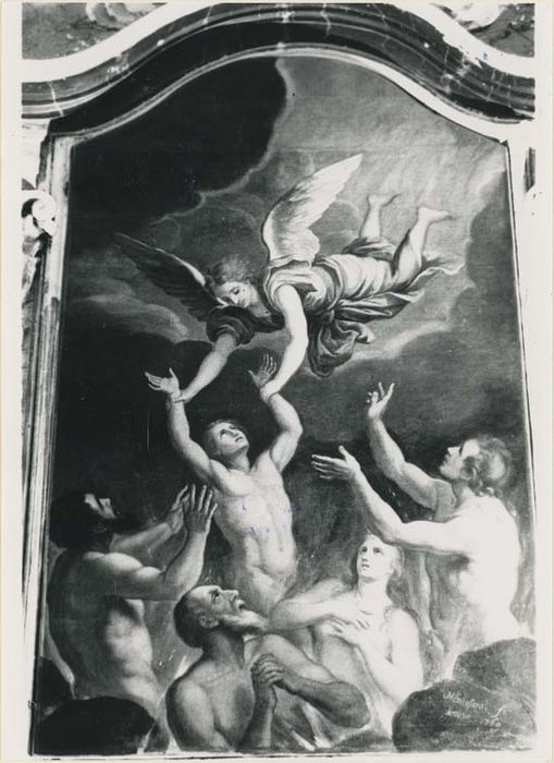autel, retable, tableau et cadre : les Ames du Purgatoire