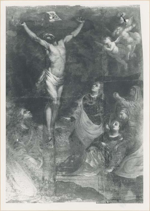 autel retable de la chapelle de la Crucifixion, tableau : la Crucifixion
