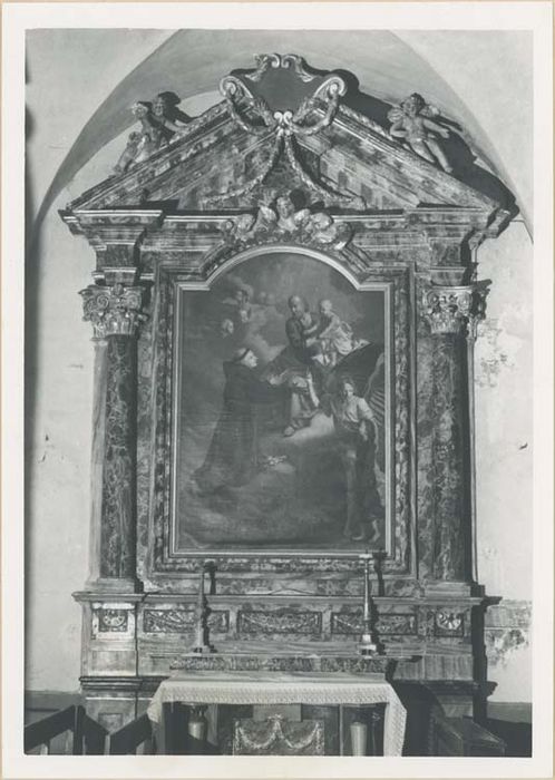 autel, retable, tableau : Saint Joseph, l'Enfant Jésus, l'Ange gardien et saint Antoine de Padoue - © Ministère de la Culture (France), Médiathèque du patrimoine et de la photographie, diffusion GrandPalaisRmn Photo