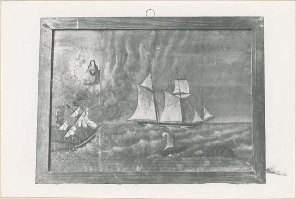 tableau ex-voto : Trois bateaux dans la tempête - © Ministère de la Culture (France), Médiathèque du patrimoine et de la photographie, diffusion GrandPalaisRmn Photo