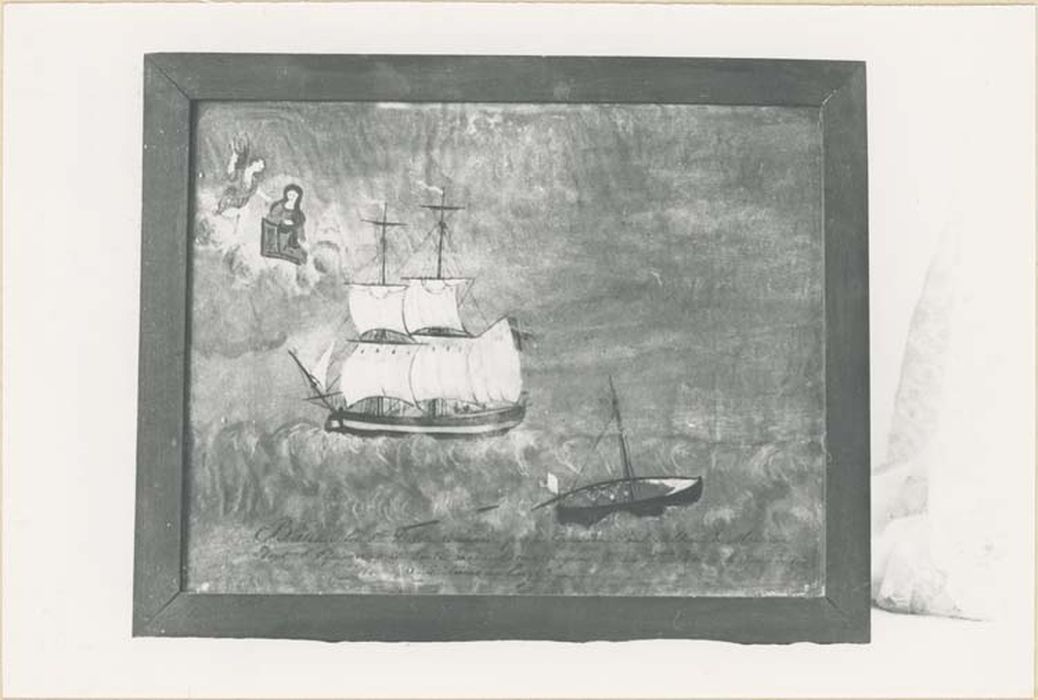 tableau ex-voto : Deux bateaux dans la tempête - © Ministère de la Culture (France), Médiathèque du patrimoine et de la photographie, diffusion GrandPalaisRmn Photo