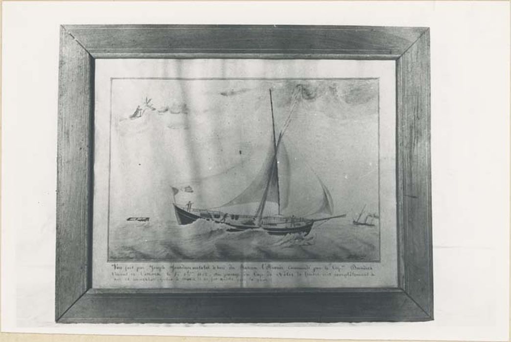 tableau ex-voto : Bateau atteint par la foudre - © Ministère de la Culture (France), Médiathèque du patrimoine et de la photographie, diffusion GrandPalaisRmn Photo