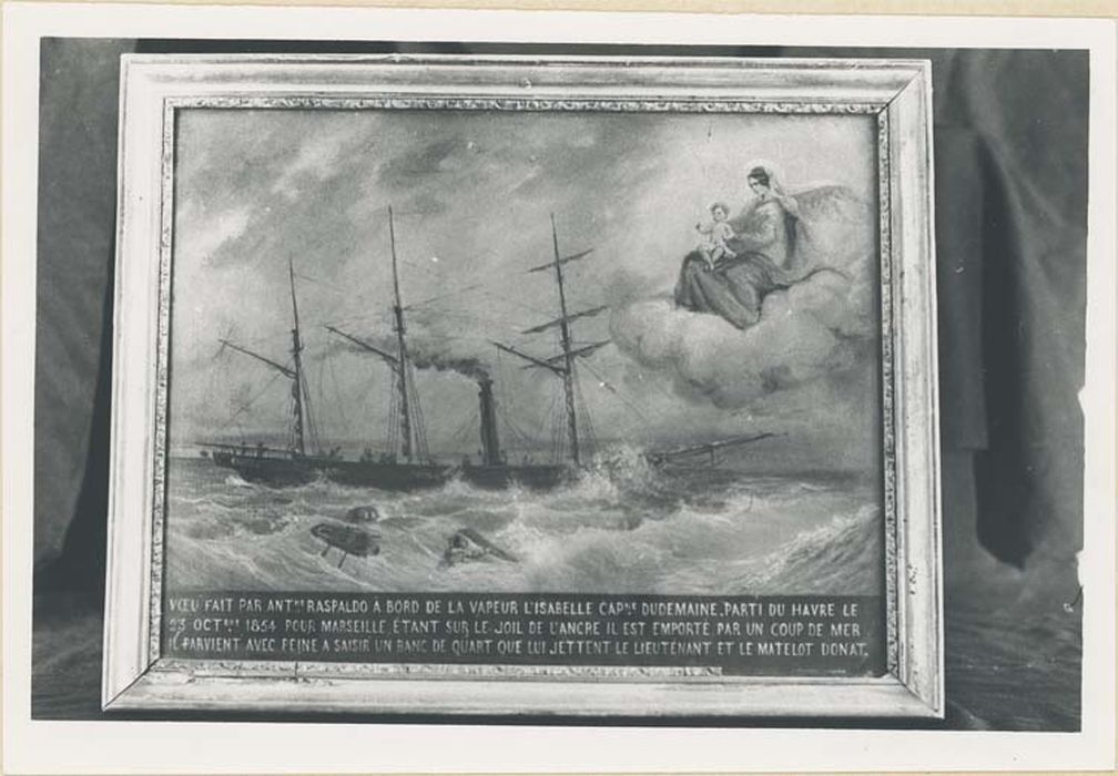 tableau ex-voto : Bateau dans la tempête - © Ministère de la Culture (France), Médiathèque du patrimoine et de la photographie, diffusion GrandPalaisRmn Photo