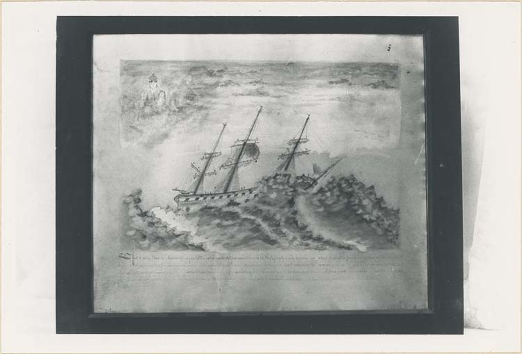 tableau ex-voto : Bateau dans la tempête - © Ministère de la Culture (France), Médiathèque du patrimoine et de la photographie, diffusion GrandPalaisRmn Photo