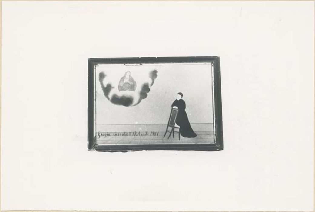 tableau ex-voto : Femme à genoux - © Ministère de la Culture (France), Médiathèque du patrimoine et de la photographie, diffusion GrandPalaisRmn Photo