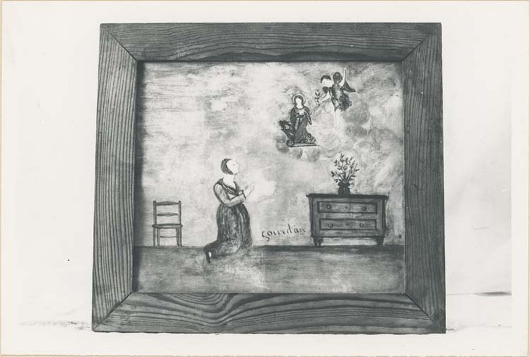 tableau ex-voto : Femme à genoux - © Ministère de la Culture (France), Médiathèque du patrimoine et de la photographie, diffusion GrandPalaisRmn Photo