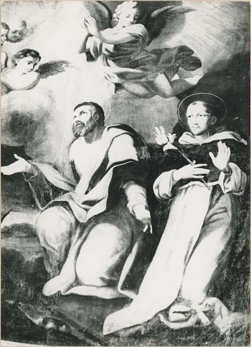 tableau, cadre : Saint Jérôme et saint Dominique