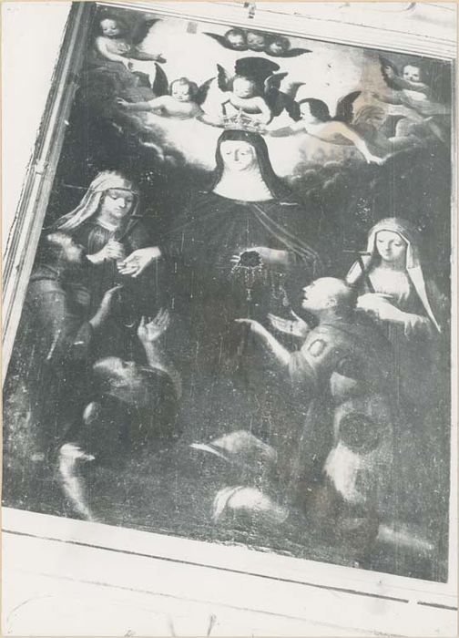 tableau, cadre : Sainte Elisabeth de Hongrie faisant l'aumône