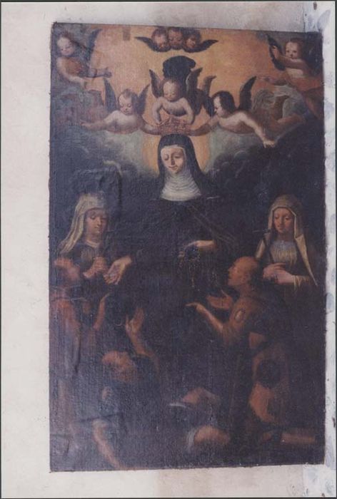 tableau et son cadre : Sainte Elisabeth de Hongrie faisant la charité - © Ministère de la Culture (France), Médiathèque du patrimoine et de la photographie, diffusion GrandPalaisRmn Photo