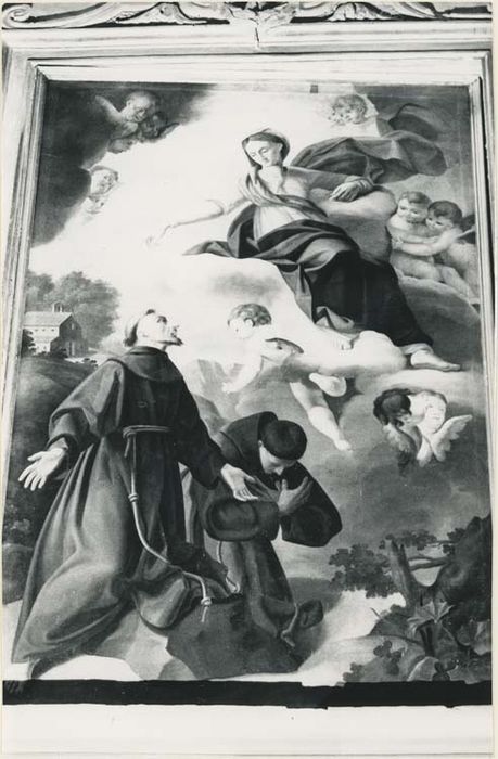 tableau, cadre : l'Apparition de la Vierge à Saint-François - © Ministère de la Culture (France), Médiathèque du patrimoine et de la photographie, diffusion GrandPalaisRmn Photo