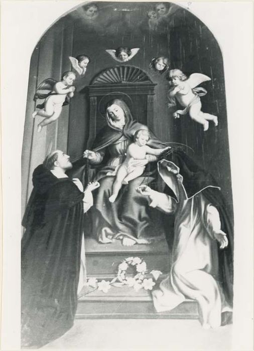 tableau : la Donation du rosaire - © Ministère de la Culture (France), Médiathèque du patrimoine et de la photographie, diffusion GrandPalaisRmn Photo