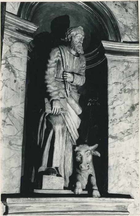 statue : Saint Luc (groupe sculpté, les Quatre évangélistes) - © Ministère de la Culture (France), Médiathèque du patrimoine et de la photographie, diffusion GrandPalaisRmn Photo