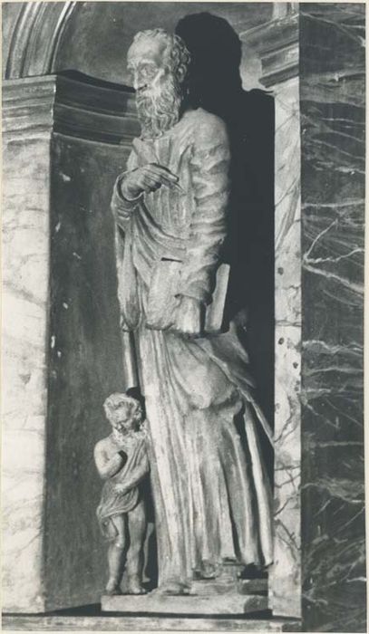 statue : Saint Matthieu (groupe sculpté, les Quatre évangélistes) - © Ministère de la Culture (France), Médiathèque du patrimoine et de la photographie, diffusion GrandPalaisRmn Photo