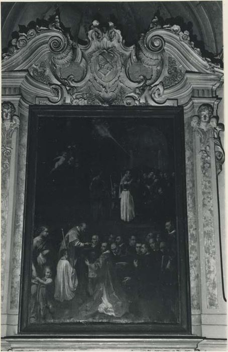 tableau : la Communion de saint Benoît