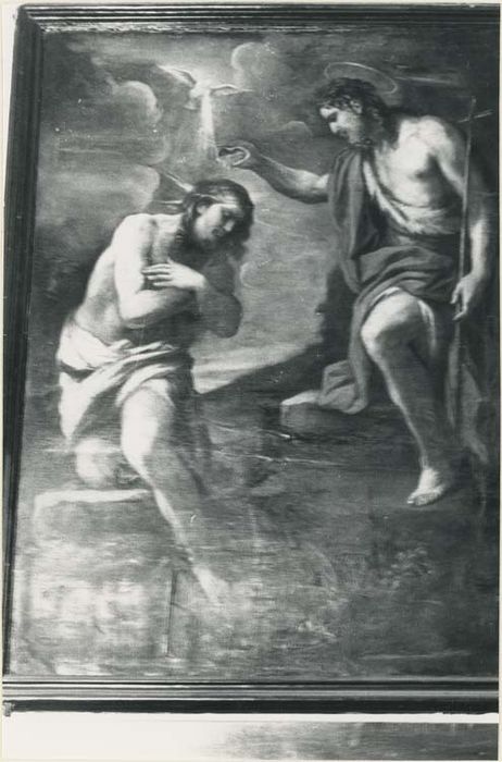 tableau, cadre : le Baptême du Christ