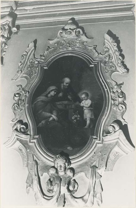 tableau, cadre : la Sainte Famille - © Ministère de la Culture (France), Médiathèque du patrimoine et de la photographie, diffusion GrandPalaisRmn Photo