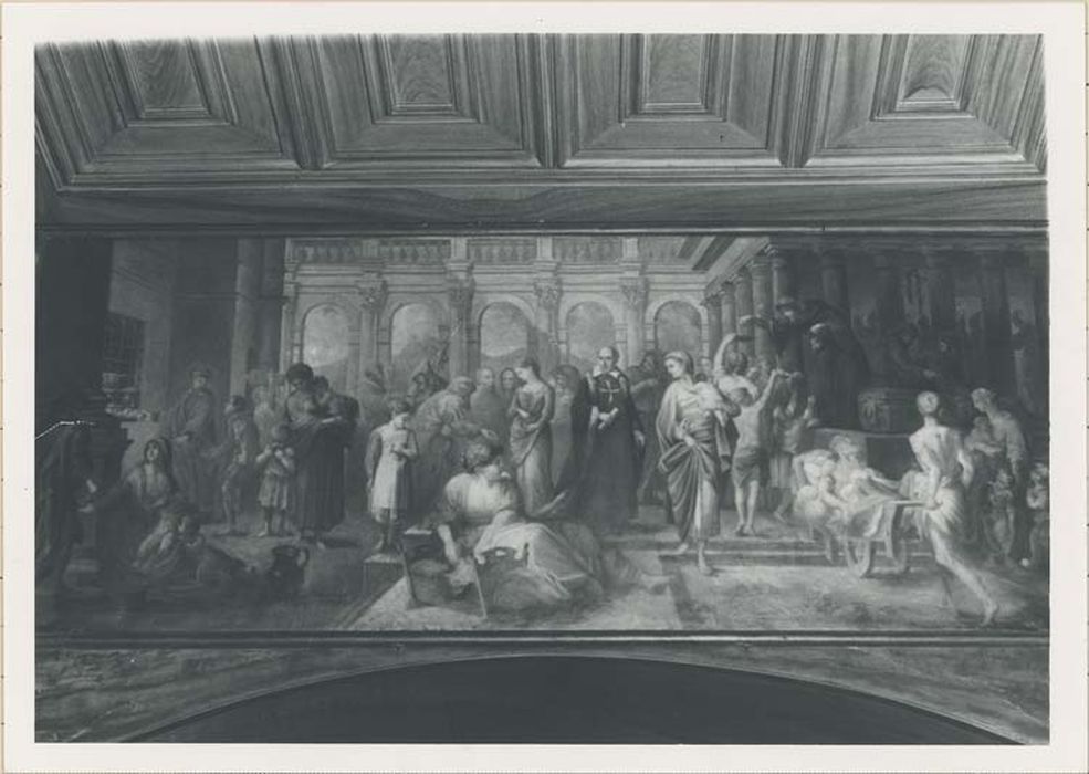 tableau, cadre : l'Oeuvre de charité de la confrérie de la Miséricorde - © Ministère de la Culture (France), Médiathèque du patrimoine et de la photographie, diffusion GrandPalaisRmn Photo