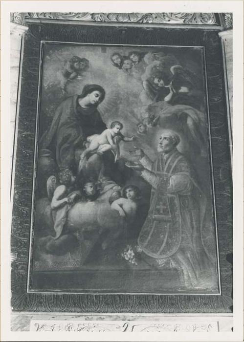 tableau, cadre : la Vierge à l'Enfant apparaissant à saint Philippe de Neri - © Ministère de la Culture (France), Médiathèque du patrimoine et de la photographie, diffusion GrandPalaisRmn Photo