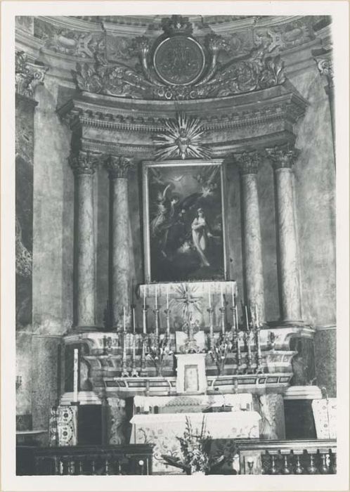 autel, retable, tableau : l'Annonciation (maître-autel)