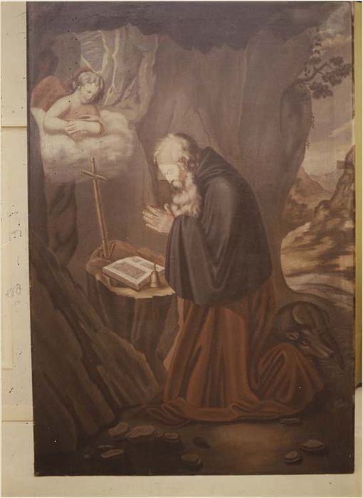 autel, retable, tableau : Saint Antoine (deuxième chapelle sud)