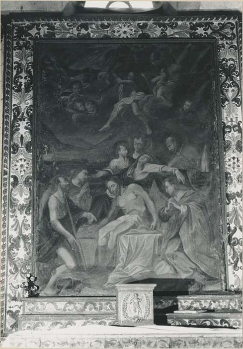autel, retable, tableau : la Déposition de Croix