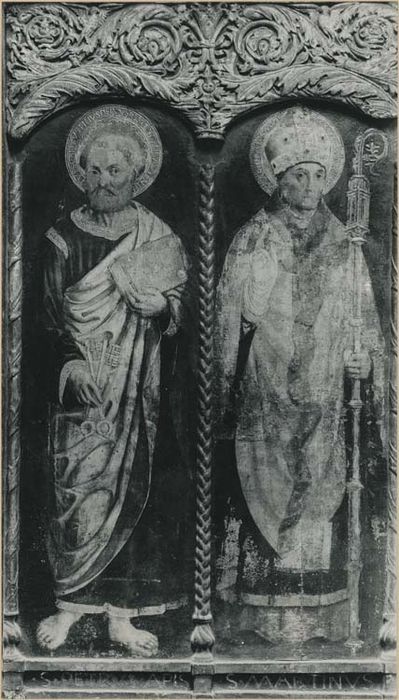 2 tableaux : Saint Jean, sainte Pétronille, saint pierre, saint Martin