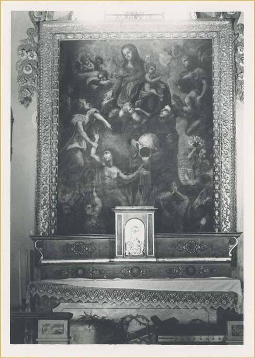 tableau, cadre : Saint François d'Assise secourant les âmes du Purgatoire - © Ministère de la Culture (France), Médiathèque du patrimoine et de la photographie, diffusion GrandPalaisRmn Photo