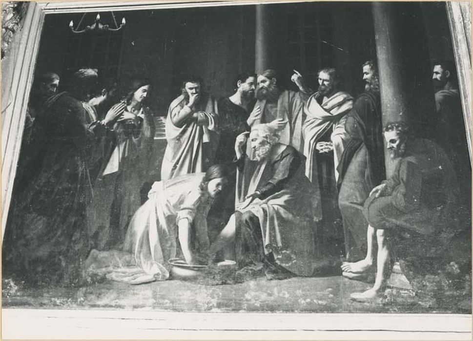 tableau : Christ lavant les pieds des Apôtres