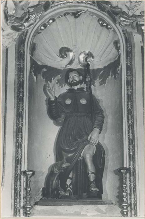 autel et retable de l'Ange gardien, 2 statues : Saint Roch, saint Claude, tableau : l'Ange gardien - © Ministère de la Culture (France), Médiathèque du patrimoine et de la photographie, diffusion GrandPalaisRmn Photo