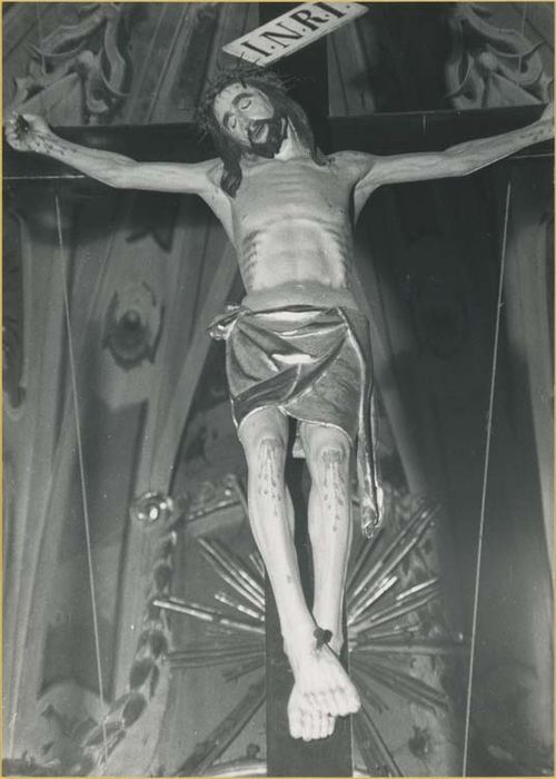 calvaire : Christ en croix, la Vierge, Saint Jean - © Ministère de la Culture (France), Médiathèque du patrimoine et de la photographie, diffusion GrandPalaisRmn Photo