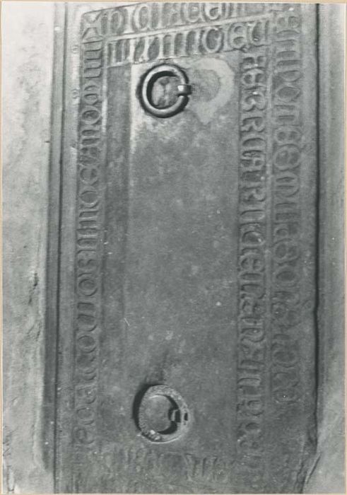 dalle funéraire de Honoré 1er Lascaris, comte de Tende